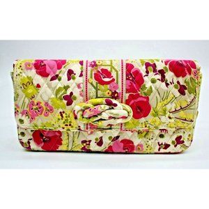 Vera Bradley Knot Just A Clutch Poppy Fields Purse Handbag Spring Summer